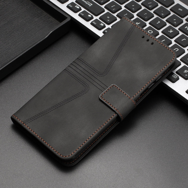 For Samsung Galaxy S24 5G Triangle Solid Color Leather Phone Case(Black) - HoMEdemic™ 
