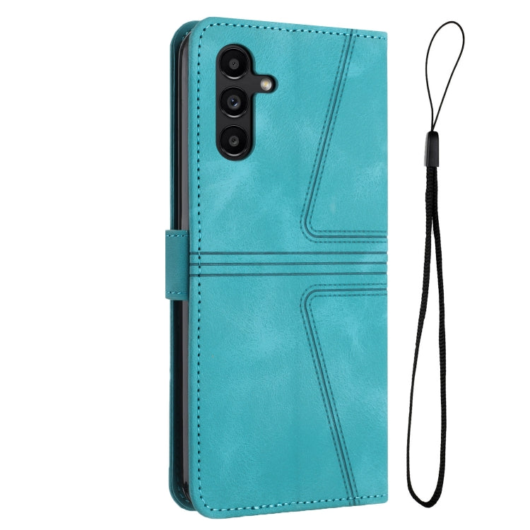 For Samsung Galaxy S24 5G Triangle Solid Color Leather Phone Case(Green) - HoMEdemic™ 