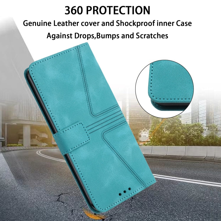 For Samsung Galaxy S24 5G Triangle Solid Color Leather Phone Case(Green) - HoMEdemic™ 