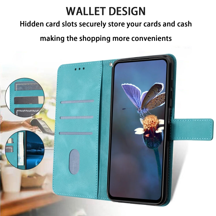 For Samsung Galaxy S24 5G Triangle Solid Color Leather Phone Case(Green) - HoMEdemic™ 