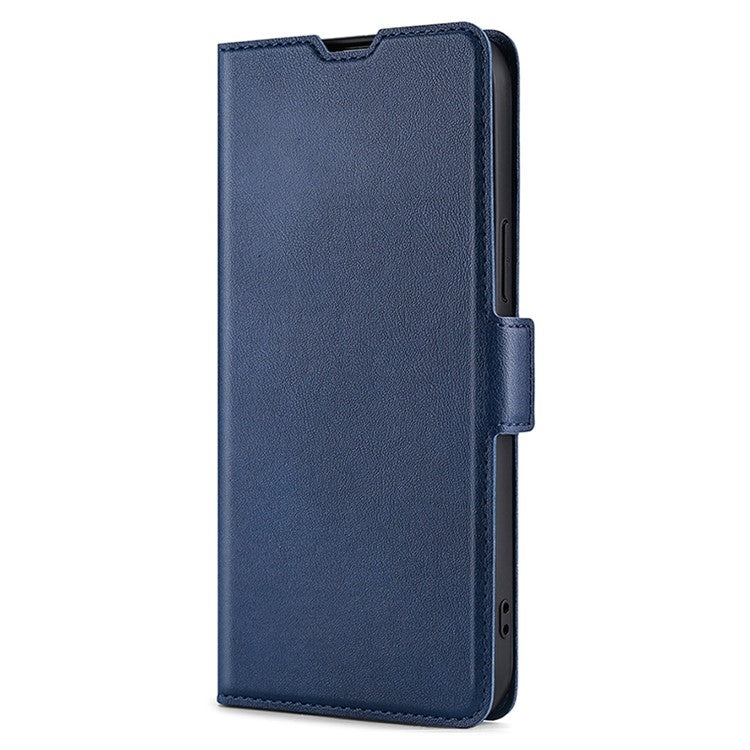 For Samsung Galaxy S24 5G Ultra-thin Voltage Side Buckle Horizontal Flip Leather Phone Case(Blue) - HoMEdemic™ 