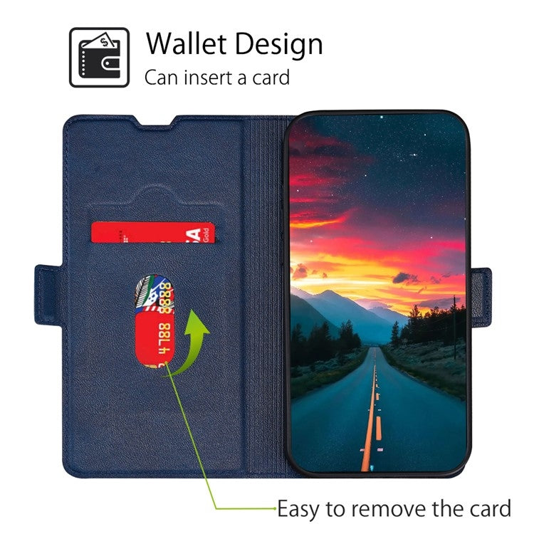 For Samsung Galaxy S24 5G Ultra-thin Voltage Side Buckle Horizontal Flip Leather Phone Case(Blue) - HoMEdemic™ 