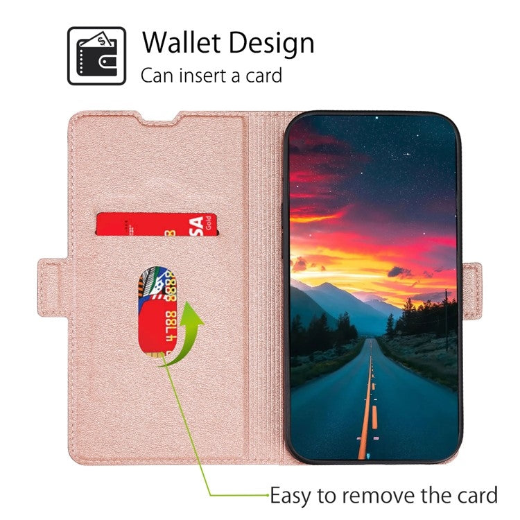 For Samsung Galaxy S24 5G Ultra-thin Voltage Side Buckle Horizontal Flip Leather Phone Case(Rose Gold) - HoMEdemic™ 