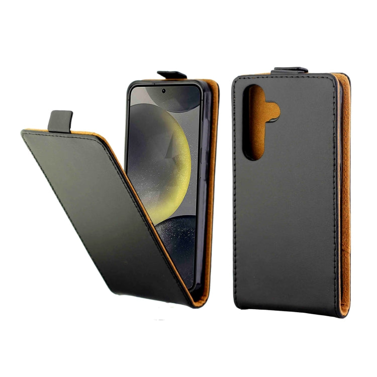 For Samsung Galaxy S24 5G Vertical Flip Leather Case with Card Slot(Black) - HoMEdemic™ 