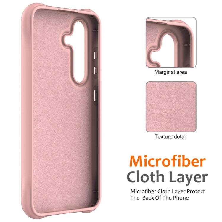 For Samsung Galaxy S24 5G Wave Texture MagSafe Magnetic Liquid Silicone Phone Case(Pink) - HoMEdemic™ 