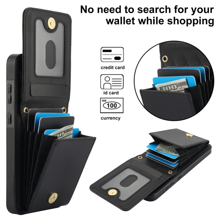 For Samsung Galaxy S24 5G YM015 Crossbody Rhombic Card Bag RFID Phone Case(Black) - HoMEdemic™ 