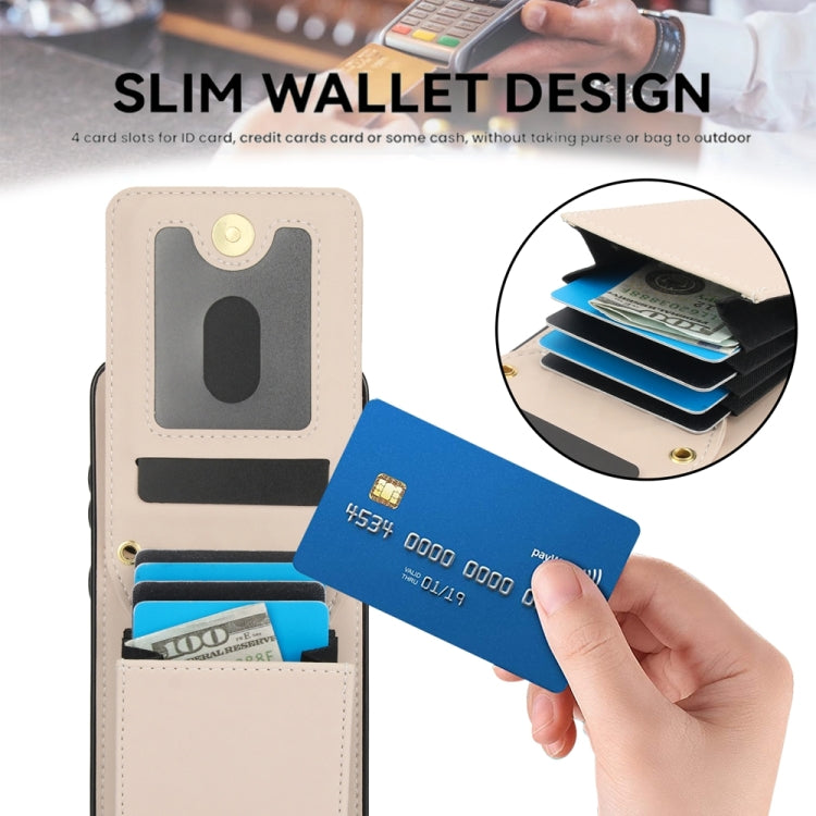 For Samsung Galaxy S24 5G YM015 Crossbody Rhombic Card Bag RFID Phone Case(White) - HoMEdemic™ 