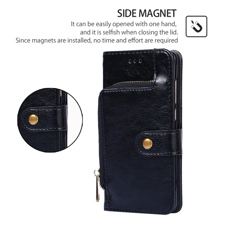 For Samsung Galaxy S24 5G Zipper Bag Leather Phone Case(Black) - HoMEdemic™ 