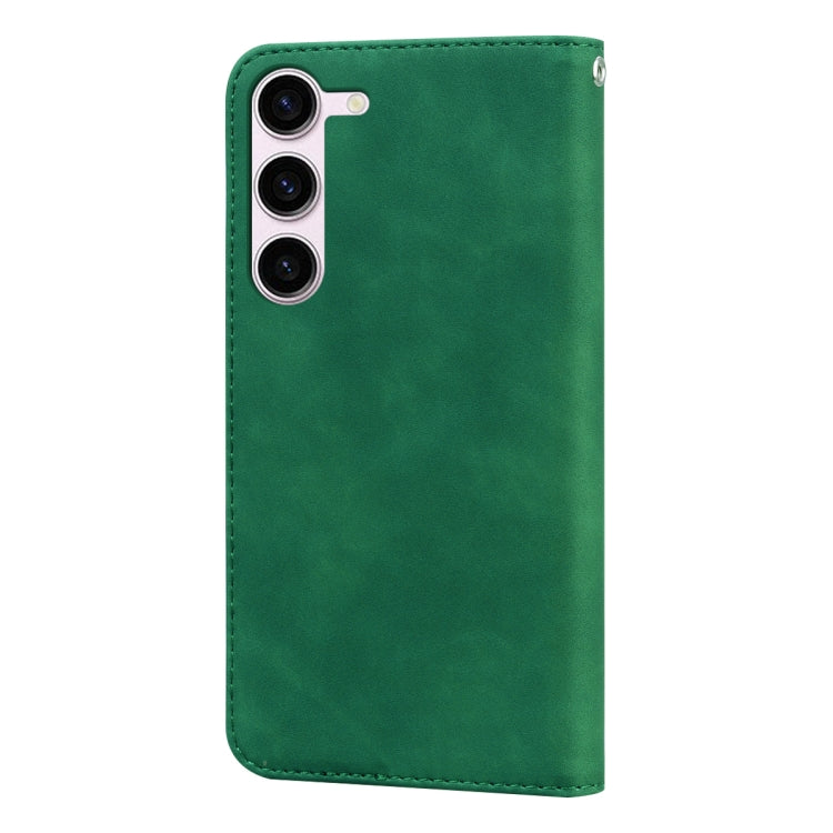 For Samsung Galaxy S24 Frosted Business Magnetic Horizontal Flip PU Phone Case(Green) - HoMEdemic™ 