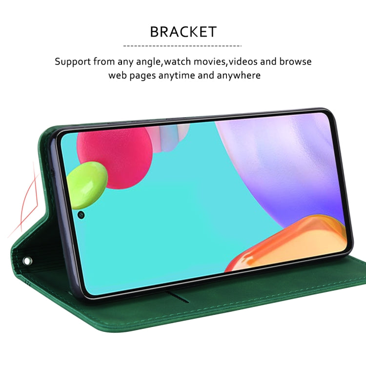 For Samsung Galaxy S24 Frosted Business Magnetic Horizontal Flip PU Phone Case(Green) - HoMEdemic™ 