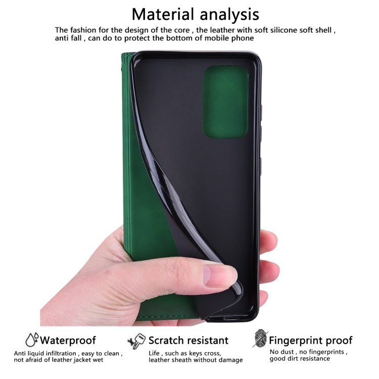 For Samsung Galaxy S24 Frosted Business Magnetic Horizontal Flip PU Phone Case(Green) - HoMEdemic™ 