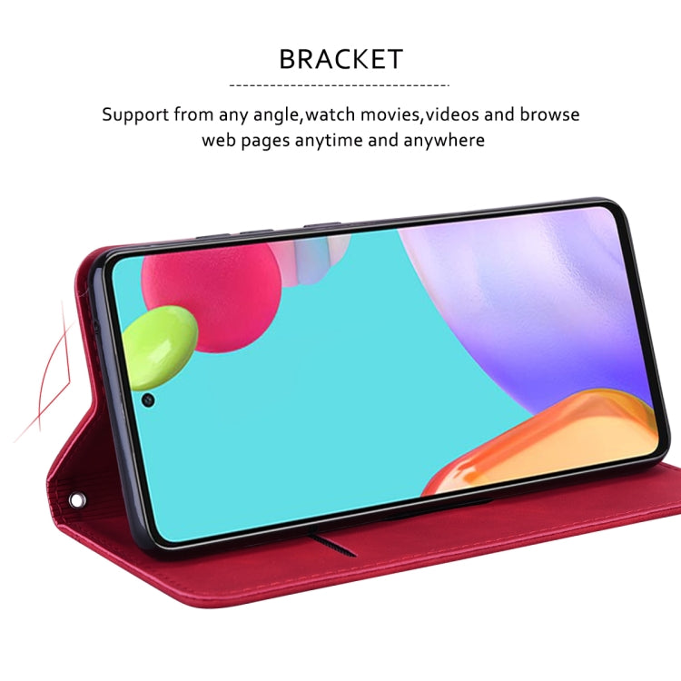 For Samsung Galaxy S24 Frosted Business Magnetic Horizontal Flip PU Phone Case(Red) - HoMEdemic™ 