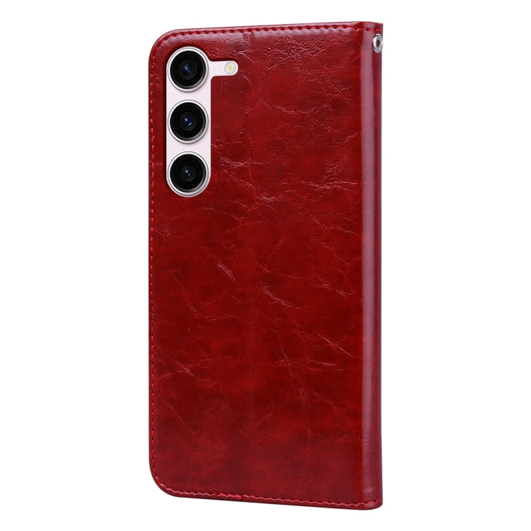 For Samsung Galaxy S24 Oil Wax Texture Shockproof Flip Leather Phone Case(Red) - HoMEdemic™ 