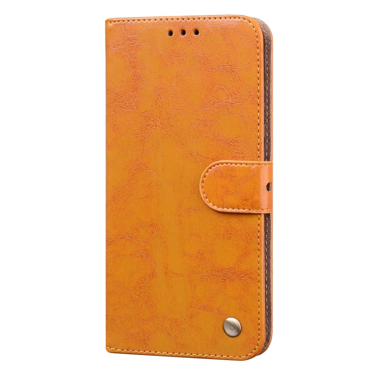 For Samsung Galaxy S24 Oil Wax Texture Shockproof Flip Leather Phone Case(Yellow) - HoMEdemic™ 