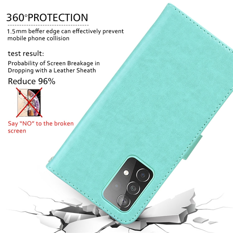 For Samsung Galaxy S24 Rose Embossed Flip PU Leather Phone Case(Green) - HoMEdemic™ 