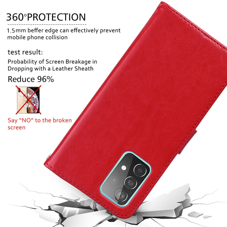 For Samsung Galaxy S24 Rose Embossed Flip PU Leather Phone Case(Red) - HoMEdemic™ 