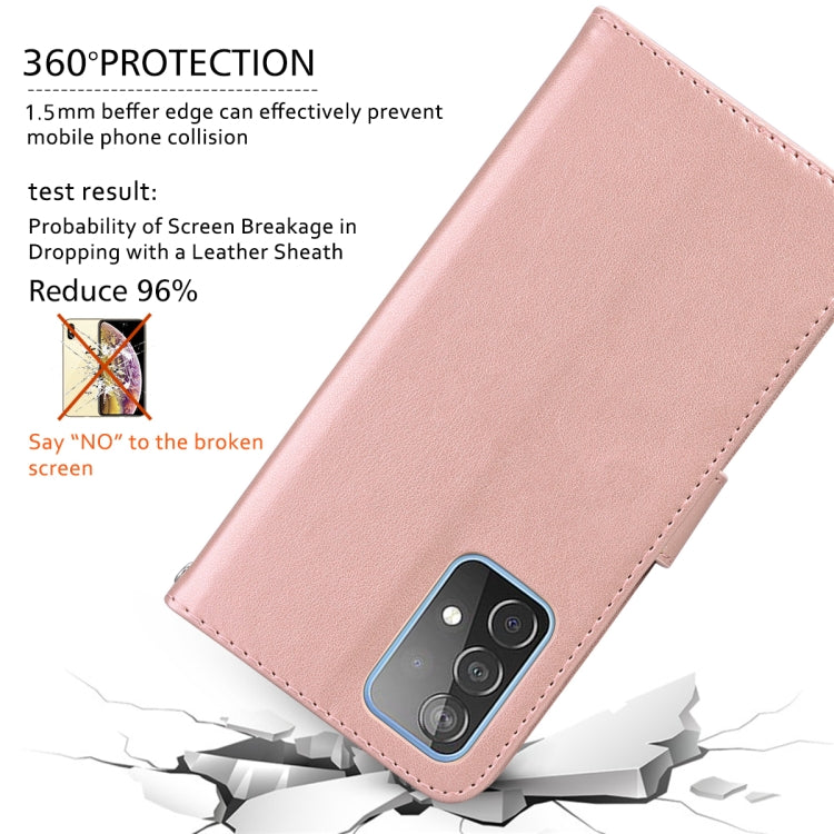 For Samsung Galaxy S24 Rose Embossed Flip PU Leather Phone Case(Rose Gold) - HoMEdemic™ 