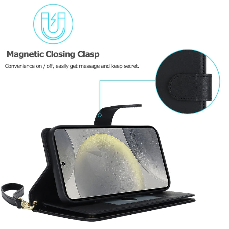 For Samsung Galaxy S24 / S25 5G Multi-Card Wallet RFID Leather Phone Case(Black) - HoMEdemic™ 