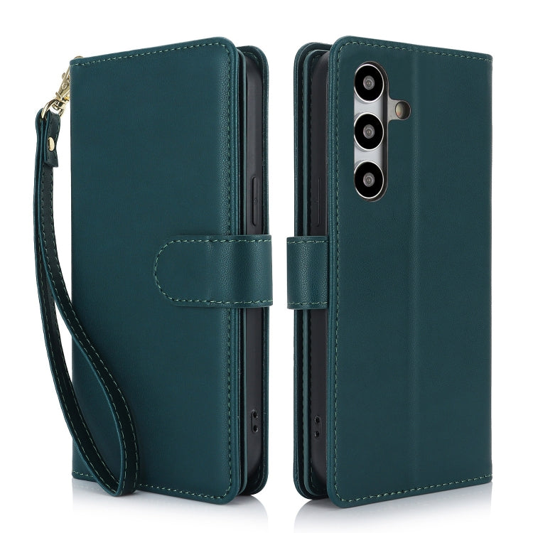 For Samsung Galaxy S24 / S25 5G Multi-Card Wallet RFID Leather Phone Case(Green) - HoMEdemic™ 