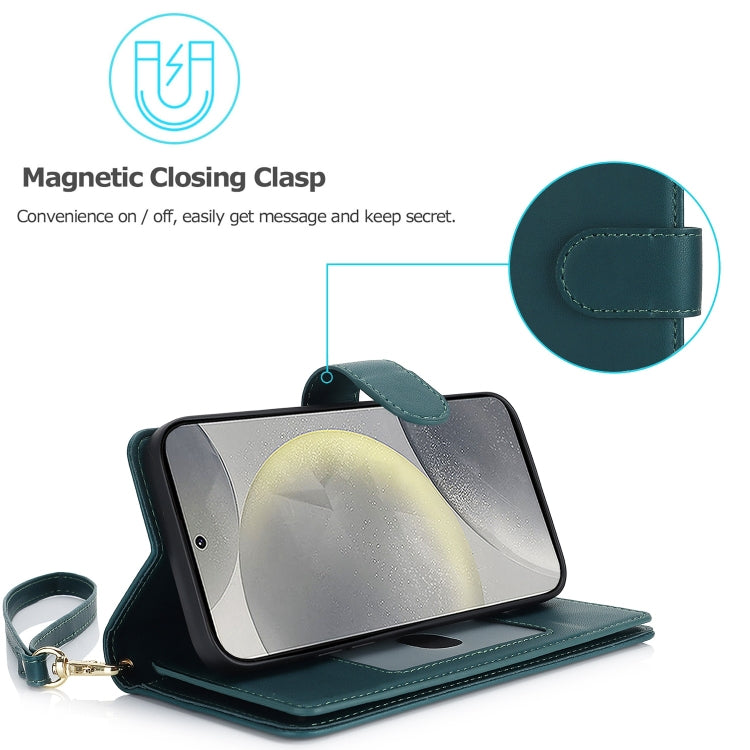 For Samsung Galaxy S24 / S25 5G Multi-Card Wallet RFID Leather Phone Case(Green) - HoMEdemic™ 