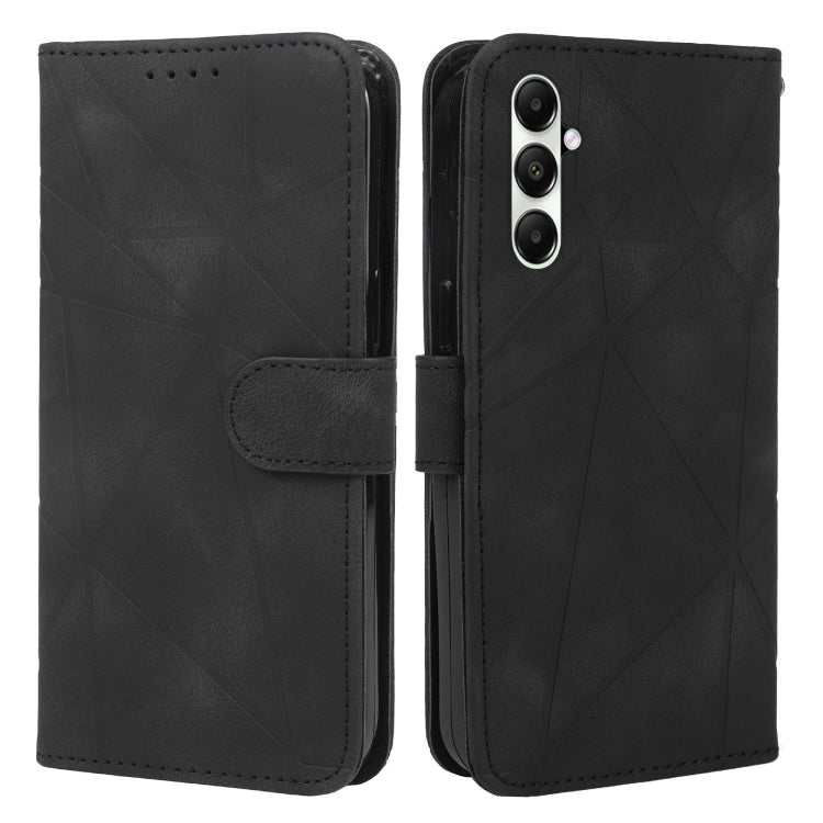 For Samsung Galaxy S24 / S25 5G Skin Feel Geometric Lines Leather Phone Case(Black) - HoMEdemic™ 