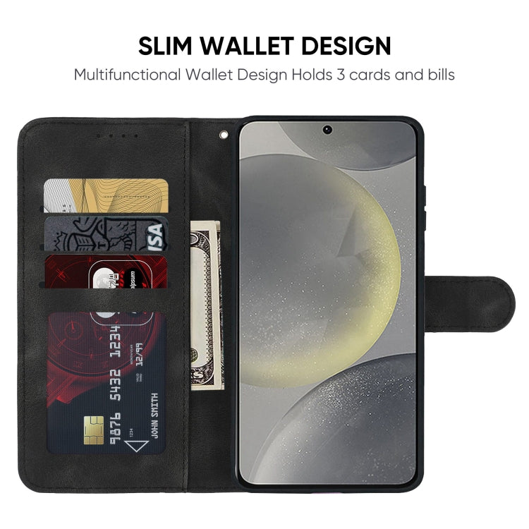 For Samsung Galaxy S24 / S25 5G Skin Feel Geometric Lines Leather Phone Case(Black) - HoMEdemic™ 