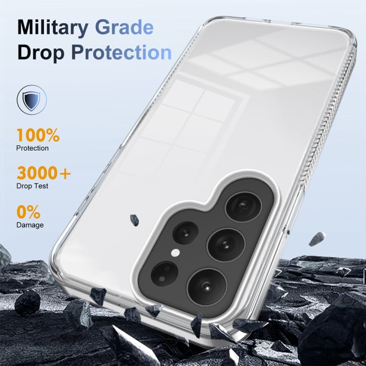 For Samsung Galaxy S24 Ultra 5G 2.5mm Anti-slip Clear Acrylic Hybrid TPU Phone Case(Transparent) - HoMEdemic™ 