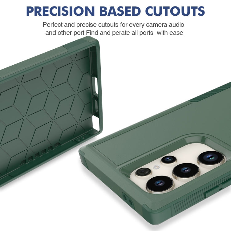 For Samsung Galaxy S24 Ultra 5G 2 in 1 PC + TPU Phone Case(Dark Green) - HoMEdemic™ 