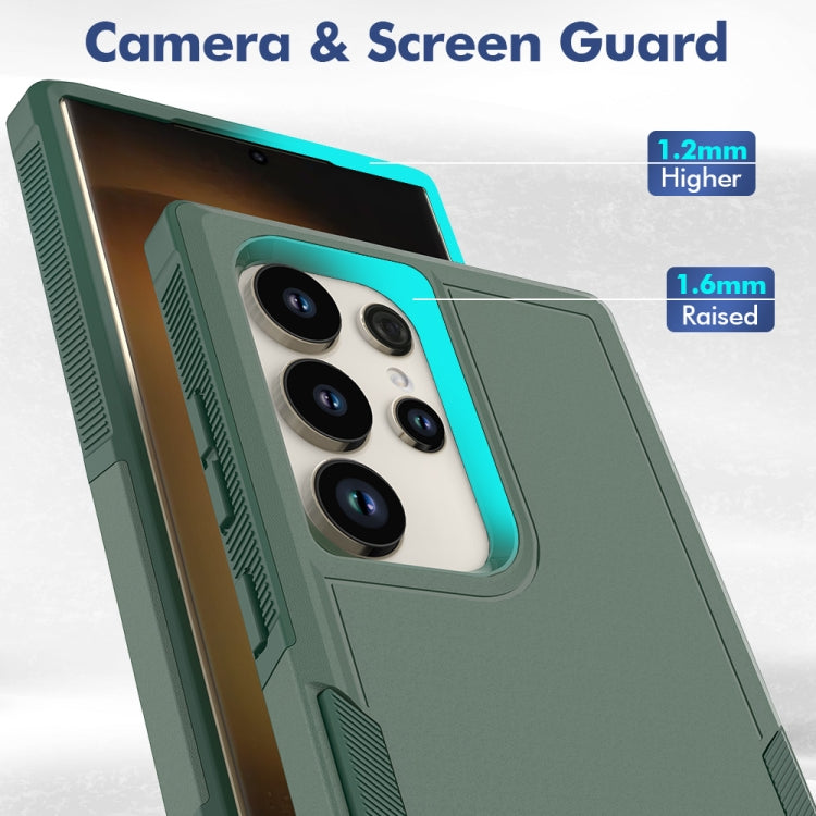 For Samsung Galaxy S24 Ultra 5G 2 in 1 PC + TPU Phone Case(Dark Green) - HoMEdemic™ 