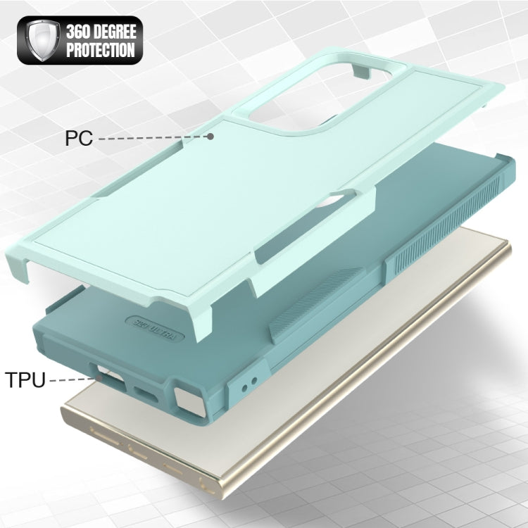 For Samsung Galaxy S24 Ultra 5G 2 in 1 PC + TPU Phone Case(Light Green) - HoMEdemic™ 