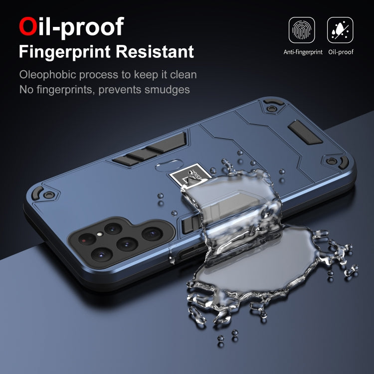 For Samsung Galaxy S24 Ultra 5G 2 in 1 Shockproof Phone Case(Blue) - HoMEdemic™ 