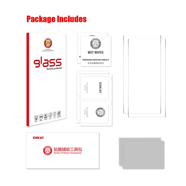 For Samsung Galaxy S24 Ultra 5G 2pcs ENKAY 0.18mm High Aluminum-silicon Tempered Glass Film, Support Ultrasonic Fingerprint Unclock - HoMEdemic™ 