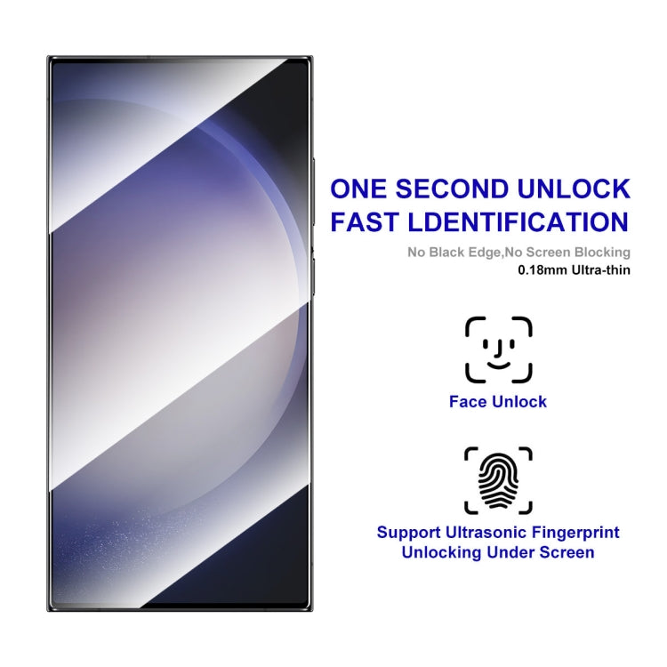 For Samsung Galaxy S24 Ultra 5G 2pcs ENKAY Hat-Prince 0.18mm High Aluminum-silicon Tempered Glass Film, Support Ultrasonic Fingerprint Unclock - HoMEdemic™ 