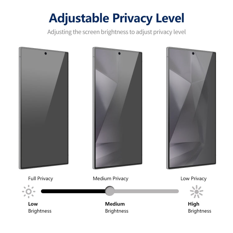 For Samsung Galaxy S24 Ultra 5G 2pcs ENKAY Hat-Prince 360 Degree Anti-peeping Privacy Full Screen Tempered Glass Film - HoMEdemic™ 