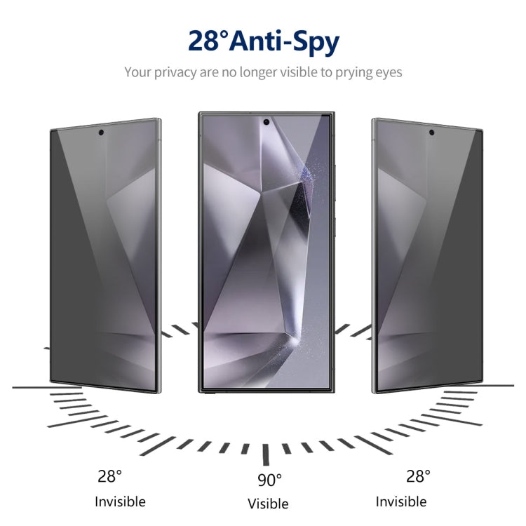 For Samsung Galaxy S24 Ultra 5G 2pcs ENKAY Hat-Prince 360 Degree Anti-peeping Privacy Full Screen Tempered Glass Film - HoMEdemic™ 