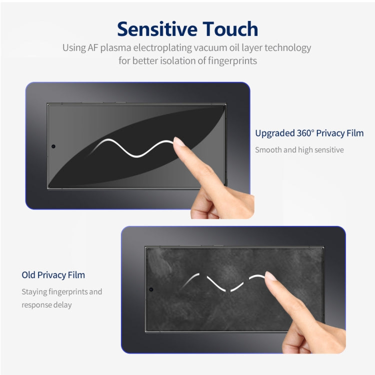 For Samsung Galaxy S24 Ultra 5G 2pcs ENKAY Hat-Prince 360 Degree Anti-peeping Privacy Full Screen Tempered Glass Film - HoMEdemic™ 