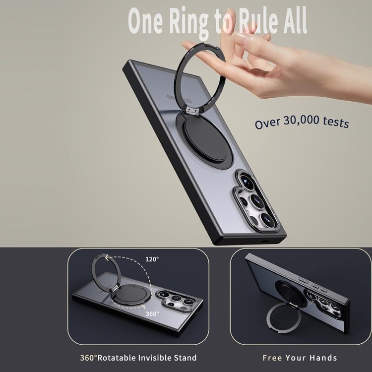 For Samsung Galaxy S24 Ultra 5G 360-degree Rotating MagSafe Magnetic Holder Phone Case(Black) - HoMEdemic™ 