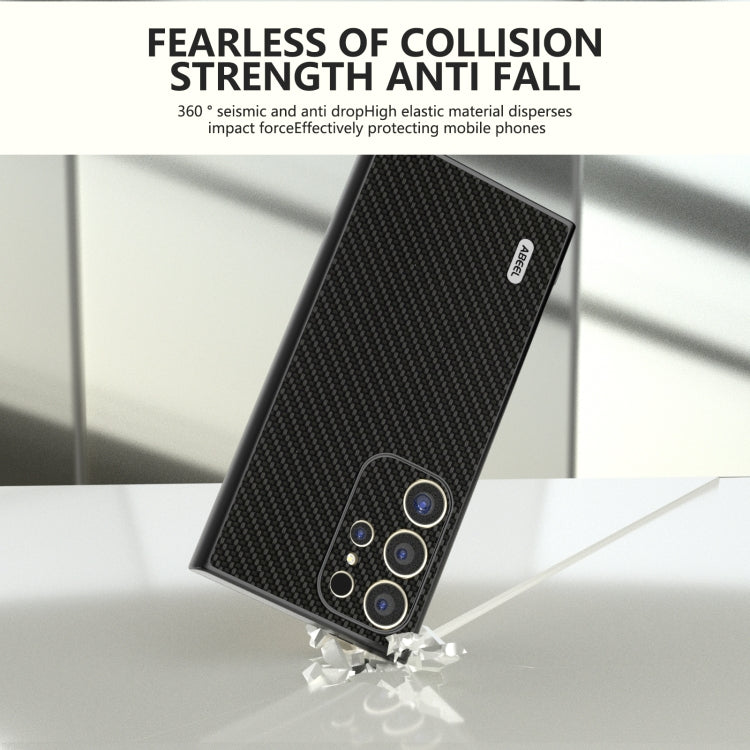 For Samsung Galaxy S24 Ultra 5G ABEEL Carbon Fiber Texture Protective Phone Case(Black) - HoMEdemic™ 