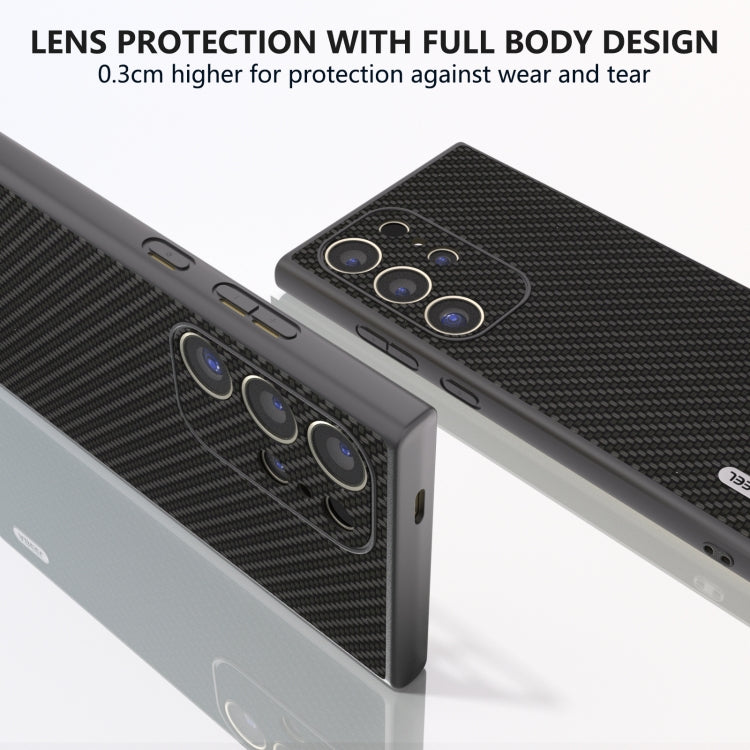 For Samsung Galaxy S24 Ultra 5G ABEEL Carbon Fiber Texture Protective Phone Case(Black) - HoMEdemic™ 
