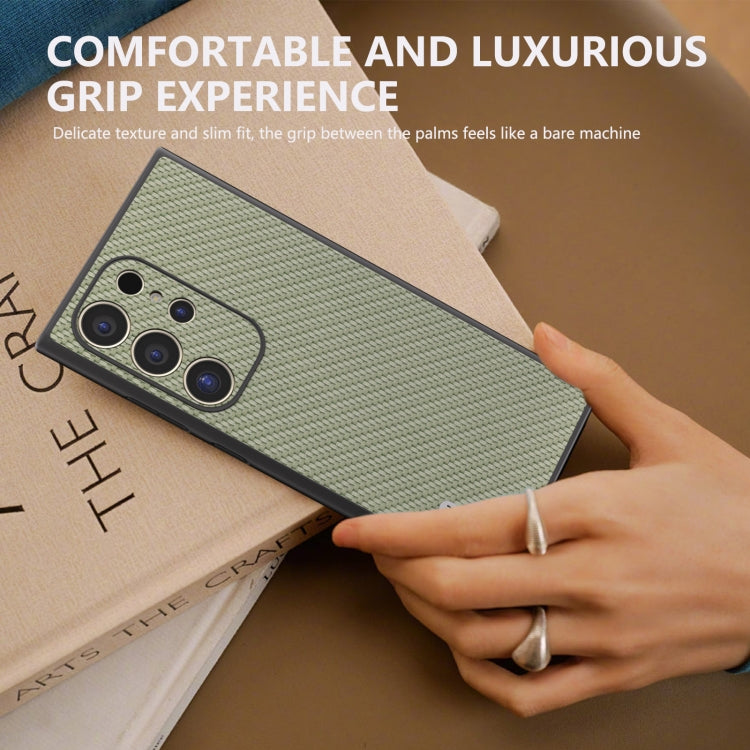 For Samsung Galaxy S24 Ultra 5G ABEEL Carbon Fiber Texture Protective Phone Case(Green) - HoMEdemic™ 
