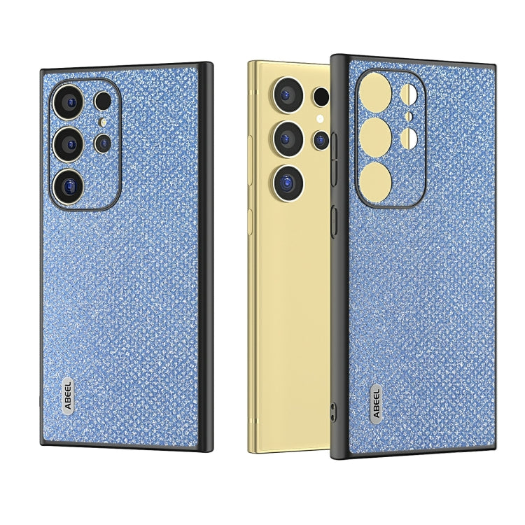 For Samsung Galaxy S24 Ultra 5G ABEEL Diamond Black Edge Phone Case(Sapphire Blue) - HoMEdemic™ 