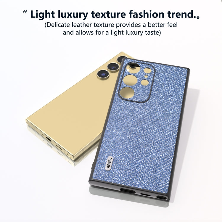 For Samsung Galaxy S24 Ultra 5G ABEEL Diamond Black Edge Phone Case(Sapphire Blue) - HoMEdemic™ 
