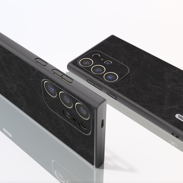 For Samsung Galaxy S24 Ultra 5G ABEEL Dream Litchi Texture PU Phone Case(Black) - HoMEdemic™ 