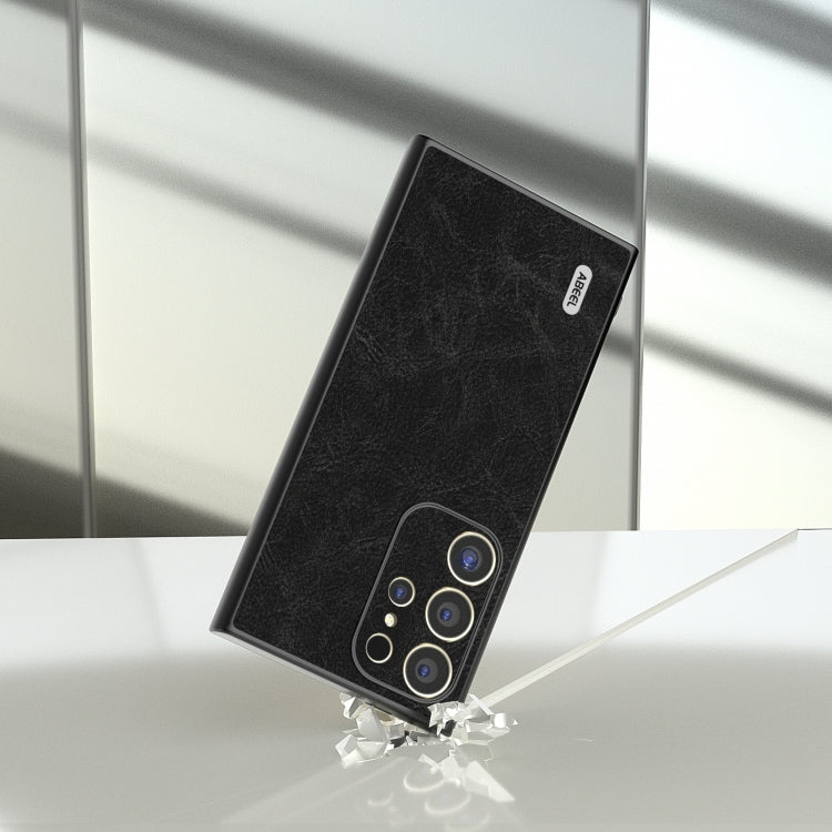 For Samsung Galaxy S24 Ultra 5G ABEEL Dream Litchi Texture PU Phone Case(Black) - HoMEdemic™ 