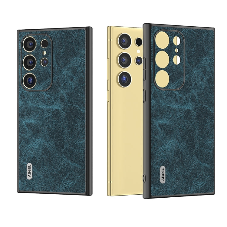 For Samsung Galaxy S24 Ultra 5G ABEEL Dream Litchi Texture PU Phone Case(Blue) - HoMEdemic™ 