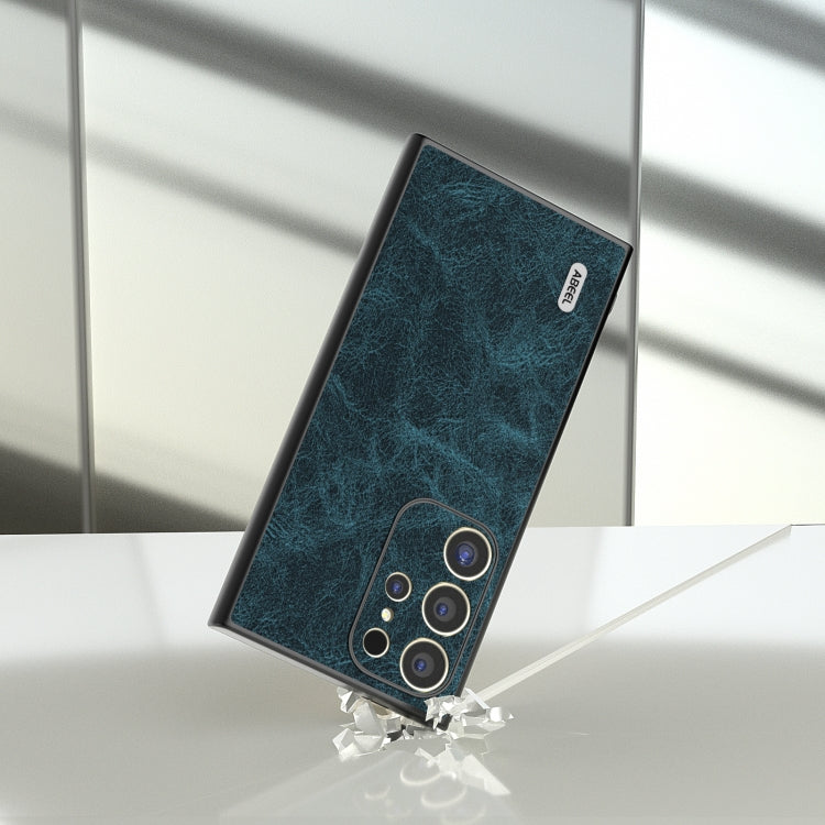 For Samsung Galaxy S24 Ultra 5G ABEEL Dream Litchi Texture PU Phone Case(Blue) - HoMEdemic™ 