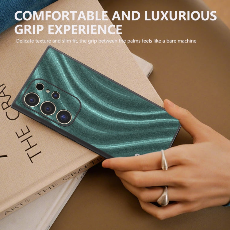 For Samsung Galaxy S24 Ultra 5G ABEEL Galactic Pattern Protective Phone Case(Green) - HoMEdemic™ 