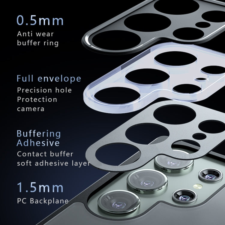 For Samsung Galaxy S24 Ultra 5G Armor Precise Hole PC Hybrid TPU Phone Case(Frosted Black) - HoMEdemic™ 