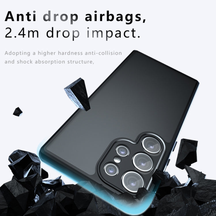 For Samsung Galaxy S24 Ultra 5G Armor Precise Hole PC Hybrid TPU Phone Case(Frosted Black) - HoMEdemic™ 