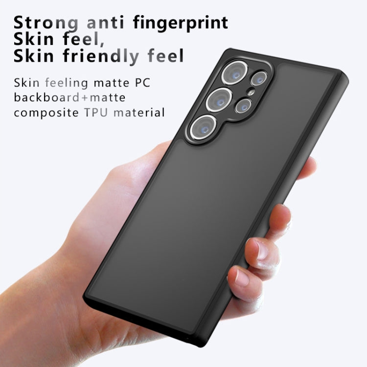 For Samsung Galaxy S24 Ultra 5G Armor Precise Hole PC Hybrid TPU Phone Case(Frosted Black) - HoMEdemic™ 